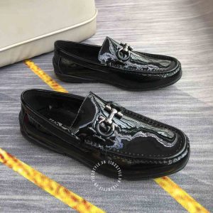 Giày Salvatore Ferragamo nam da đen bóng hàng hiệu giá tốt - Ảnh 2