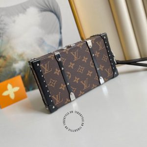 Túi LV hộp Soft Trunk hàng hiệu cao cấp màu nâu họa tiết monogram - Ảnh 2