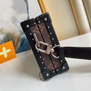 Túi LV hộp Soft Trunk hàng hiệu cao cấp màu nâu họa tiết monogram - Ảnh 7