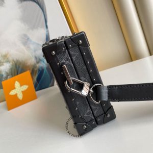 Túi hộp LV Soft Trunk hàng hiệu nữ màu đen họa tiết monogram giá tốt - Ảnh 7