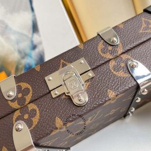 Túi LV hộp Soft Trunk hàng hiệu cao cấp màu nâu họa tiết monogram - Ảnh 5