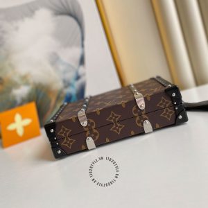 Túi LV hộp Soft Trunk hàng hiệu cao cấp màu nâu họa tiết monogram - Ảnh 4
