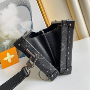 Túi hộp LV Soft Trunk hàng hiệu nữ màu đen họa tiết monogram giá tốt - Ảnh 8