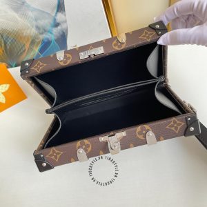 Túi LV hộp Soft Trunk hàng hiệu cao cấp màu nâu họa tiết monogram - Ảnh 9