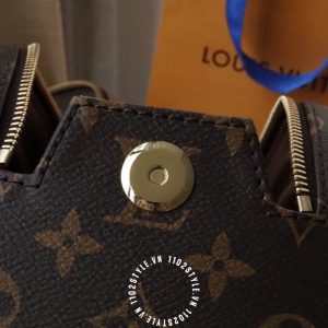 Túi LV trống Louis Vuitton nam hàng hiệu Like Auth họa tiết vàng - Ảnh 9