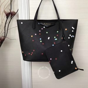 Túi xách Givenchy nữ đen họa tiết chấm bi hàng hiệu - Ảnh 3