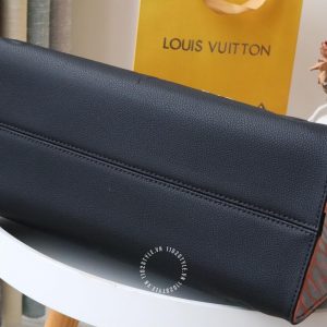 Túi LV Onthego hàng hiệu Size to nữ màu đen phối da báo Replica 1:1 - Hình ảnh 4