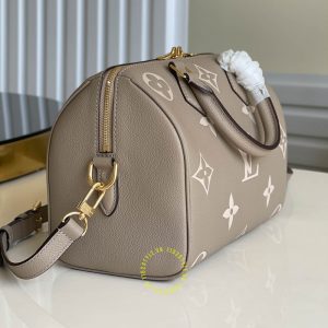 Túi xách LV Size to hàng hiệu nữ màu nâu họa tiết Replica 1:1 chính hãng - Hình ảnh 5
