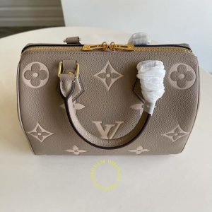 Túi xách LV Size to hàng hiệu nữ màu nâu họa tiết Replica 1:1 chính hãng - Hình ảnh 3
