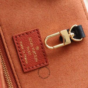 Túi LV Onthego Size to nữ hàng hiệu cao cấp màu cam đất họa tiết da báo - Ảnh 7