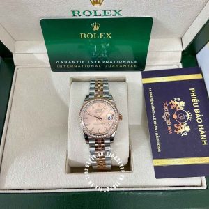 Đồng hồ Rolex Lady Datejust 279174-0009 Demi Rose Gold Replica 1:1 - Hình ảnh 2