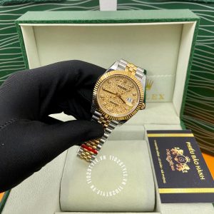Đồng hồ Rolex DateJust 126233 bọc vàng 18K Replica 1:1 - Hình ảnh 4