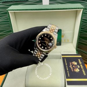 Đồng hồ Rolex Datejust 41 126333 Black Dial Demi Gold - Hình ảnh 3