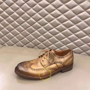 Giày hàng hiệu Dior Brogue nam màu nâu da bò super fake - Ảnh 5