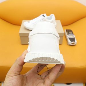 Giày sneaker D&G màu trắng trơn logo kim loại fake loại chuẩn 1:1 - Ảnh 5