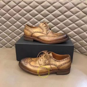 Giày hàng hiệu Dior Brogue nam màu nâu da bò super fake - Ảnh 4
