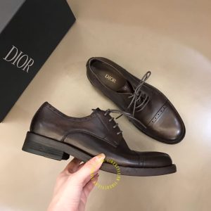 Giày tây Dior nam màu nâu super fake loại 1 giá tốt nhất - Ảnh 3