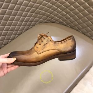 Giày tây Dior nam màu nâu da bò super fake loại 1 giá tốt - Ảnh 8