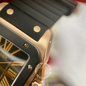Đồng hồ Cartier Fake Santos 100 XL W20124U2 Rose Gold - Hình ảnh 16