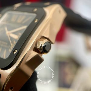 Đồng hồ Cartier Fake Santos 100 XL W20124U2 Rose Gold - Hình ảnh 17