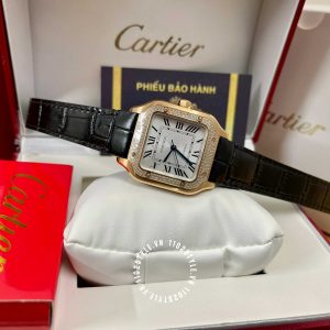 Đồng hồ Cartier Santos WGSA0011 Large Diamond Encrusted - Hình ảnh 7