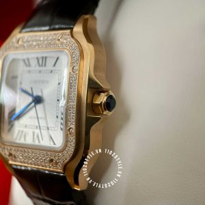 Đồng hồ Cartier Santos WGSA0011 Large Diamond Encrusted - Hình ảnh 16
