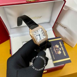 Đồng hồ Cartier Santos WGSA0011 Large Diamond Encrusted - Hình ảnh 8