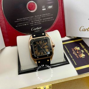 Đồng hồ Cartier Fake Santos 100 XL W20124U2 Rose Gold - Hình ảnh 6