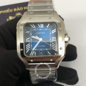 Đồng hồ Cartier Santos De Cartier Large Blue Dial WSSA0030 - Ảnh 2
