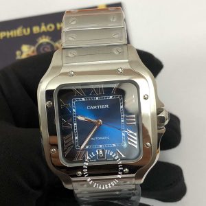 Đồng hồ Cartier Santos De Cartier Large Blue Dial WSSA0030 - Ảnh 3