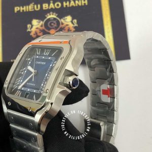 Đồng hồ Cartier Santos De Cartier Large Blue Dial WSSA0030 - Ảnh 4