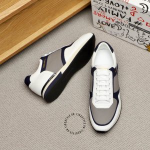 Sneaker unisex D&G màu trắng viền xanh đen hàng hiệu - Ảnh 5