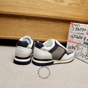Sneaker unisex D&G màu trắng viền xanh đen hàng hiệu - Ảnh 6