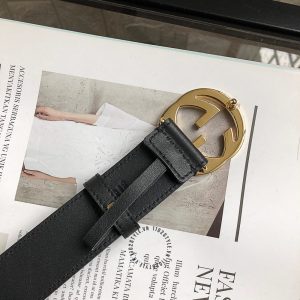 Dây lưng Gucci nam mặt khóa vàng dây da trơn hàng hiệu - Hình ảnh 7