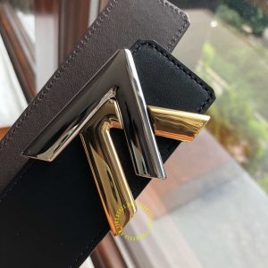 Dây lưng nam cao cấp Louis Vuitton mặt khóa phối màu replica - Ảnh 5