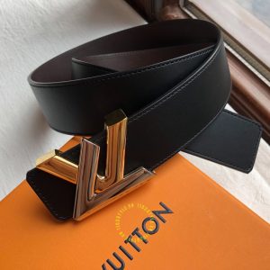 Dây lưng nam cao cấp Louis Vuitton mặt khóa phối màu replica - Ảnh 2