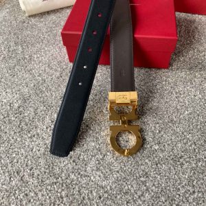 Dây lưng nam Salvatore Ferragamo mặt khoá màu vàng nổi bật - Hình ảnh 5
