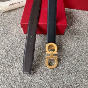 Dây lưng nam Salvatore Ferragamo mặt khoá màu vàng nổi bật - Hình ảnh 6