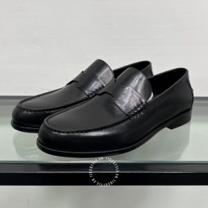 Giày Loafer Hermes nam màu đen kiểu dáng tối giản sang trọng - Hình ảnh 2