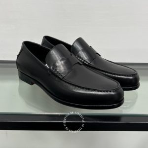 Giày Loafer Hermes nam màu đen kiểu dáng tối giản sang trọng - Hình ảnh 3