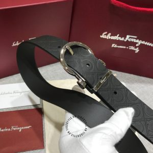 Dây nịt nam Salvatore Ferragamo da thật hàng hiệu Luxury - Ảnh 4