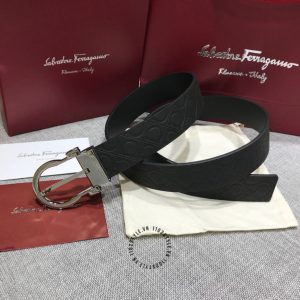 Dây nịt nam Salvatore Ferragamo da thật hàng hiệu Luxury - Ảnh 5