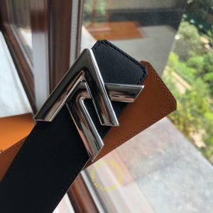 Dây nịt nam hàng hiệu Louis Vuitton mặt khóa màu ghi sang trọng - Ảnh 5