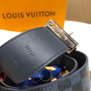 Dây thắt lưng nam cao cấp Louis Vuitton dây da xịn họa tiết caro - Ảnh 6