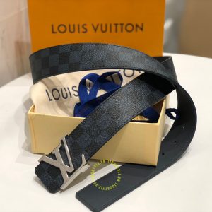 Dây thắt lưng nam cao cấp Louis Vuitton dây da xịn họa tiết caro - Ảnh 5