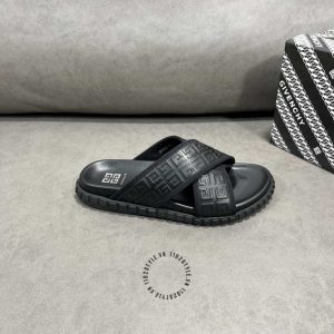 Dép quai chéo Givenchy nam màu đen phiên bản cao cấp - Hình ảnh 8