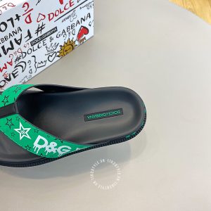 Dép kẹp Dolce & Gabbana nam màu đen họa tiết cao cấp - Ảnh 7