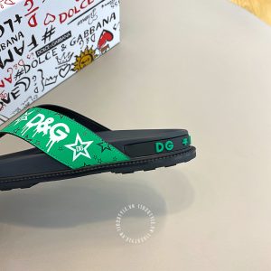 Dép kẹp Dolce & Gabbana nam màu đen họa tiết cao cấp - Ảnh 8