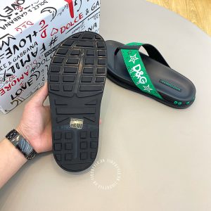 Dép kẹp Dolce & Gabbana nam màu đen họa tiết cao cấp - Ảnh 9