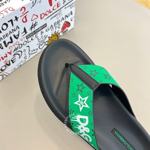Dép kẹp Dolce & Gabbana nam màu đen họa tiết cao cấp - Ảnh 6